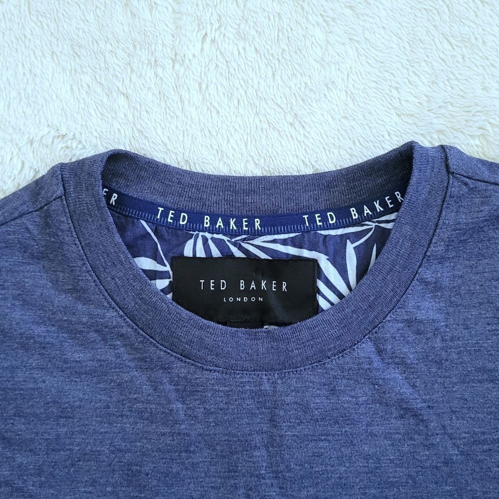 Ted Baker Heather Blue💙 Logo Tee👕 - NWT - Picture 3 of 13